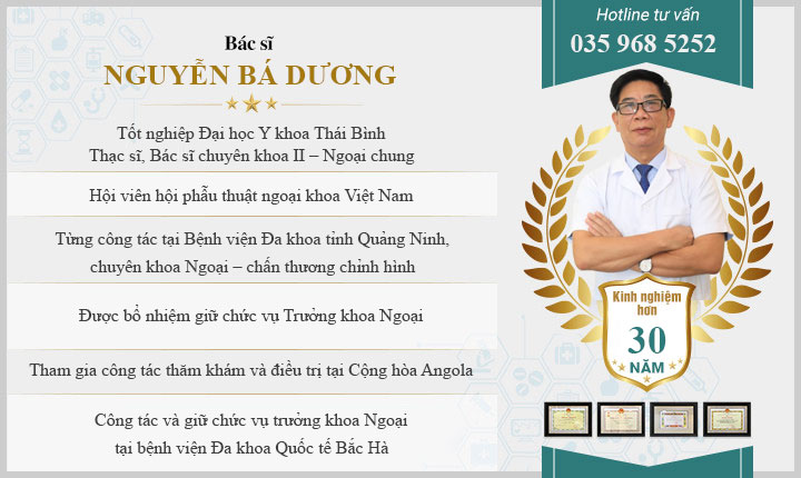 hạc sĩ, Bác sĩ chuyên khoa II – Ngoại chung Nguyễn Bá Dương